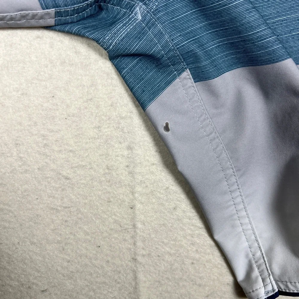 Rip‎ Curl Mirage Boardshorts Men Size 34 Blue Gray Floral Print Ultimate